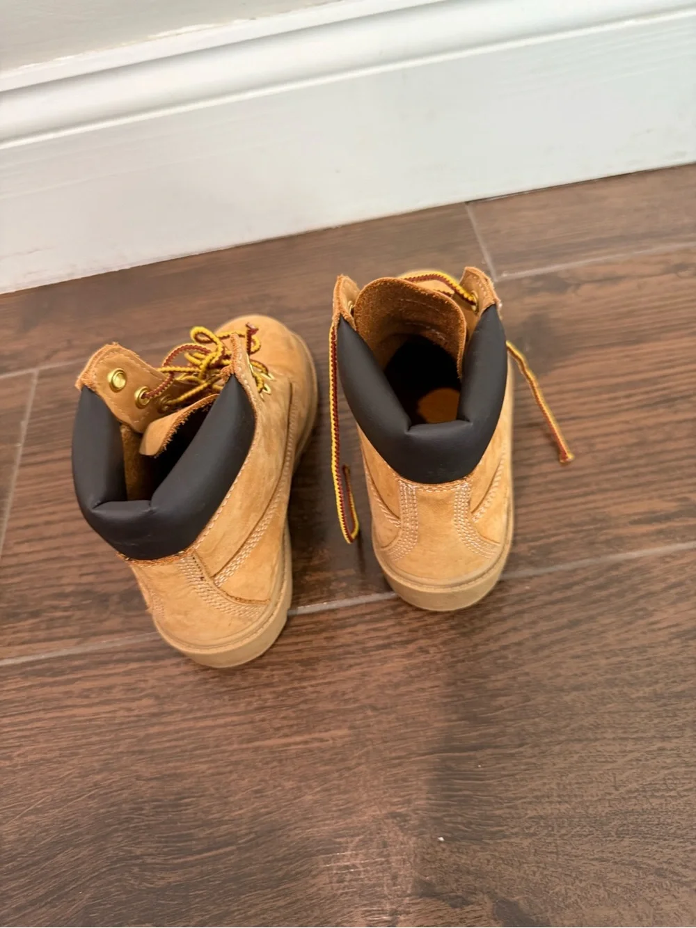 Timberland Kids Wheat Nubuck Work Boots - Wheat size 11 youth